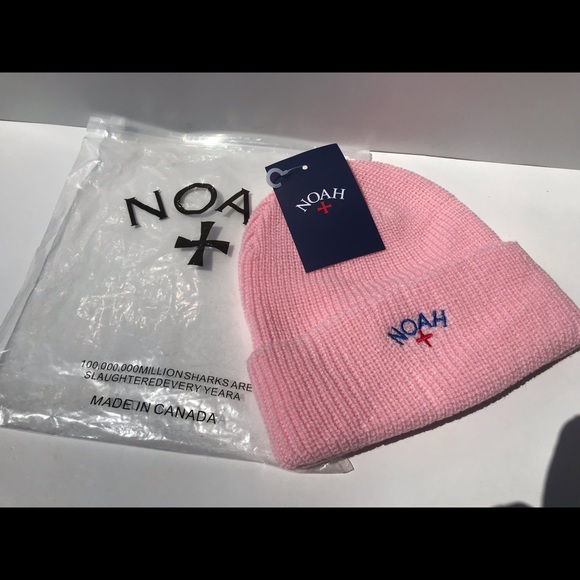 Noah Pink Rib Knit Supreme Beanie Soft Pink - Picture 2 of 6